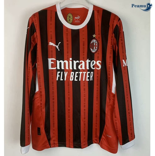 Nuovo Maglia Calcio AC Milan Prima Manica lunga 2024-2025