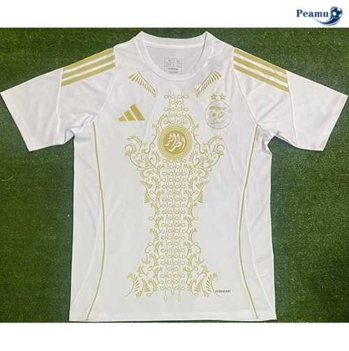 Promozionale Maglia Calcio Algeria Training bianco 2024-2025