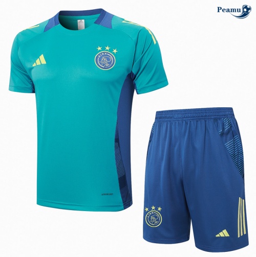 Grossista Kit Maglia Formazione Ajax + Pantaloncini verde 2024-2025