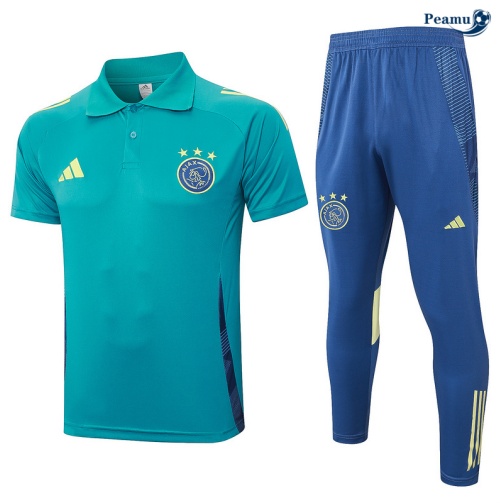 Prezzo Kit Maglia Formazione Ajax Polo + Pantaloni blu 2024-2025