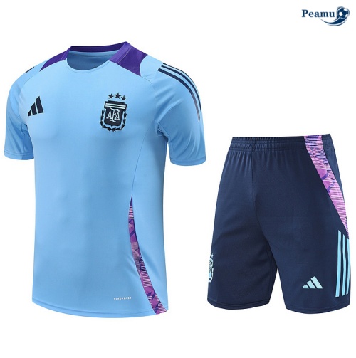 Collezione Kit Maglia Formazione Argentina + Pantaloncini blu 2024-2025