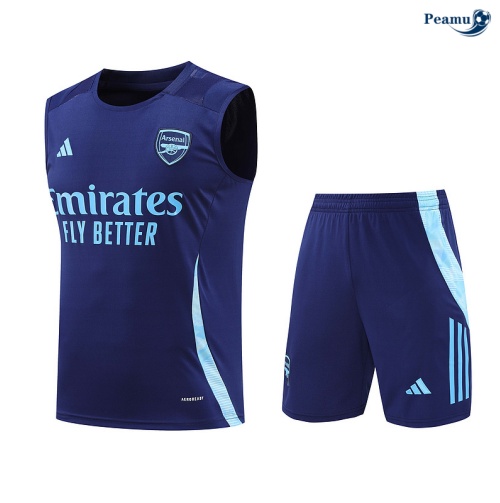 Promozionale Kit Maglia Formazione Arsenal Canotta + Pantaloncini blu marino 2024-2025