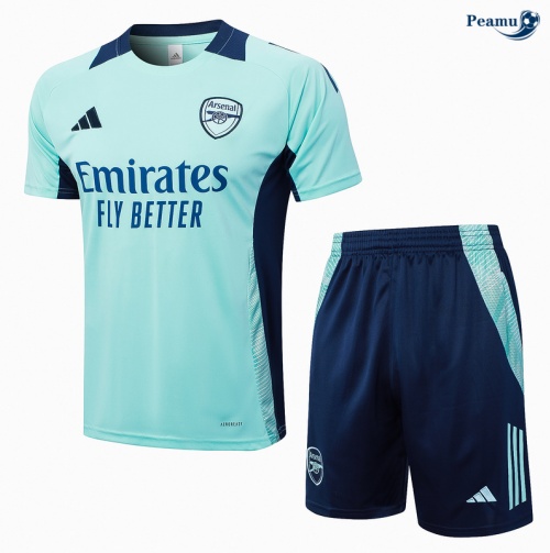 Fornire Kit Maglia Formazione Arsenal + Pantaloncini blu 2024-2025
