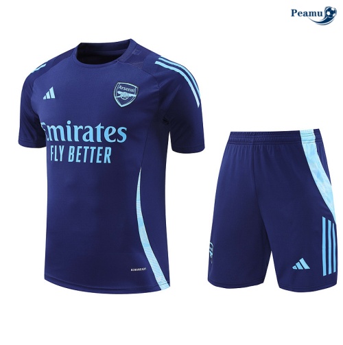 Nuove Kit Maglia Formazione Arsenal + Pantaloncini blu marino 2024-2025