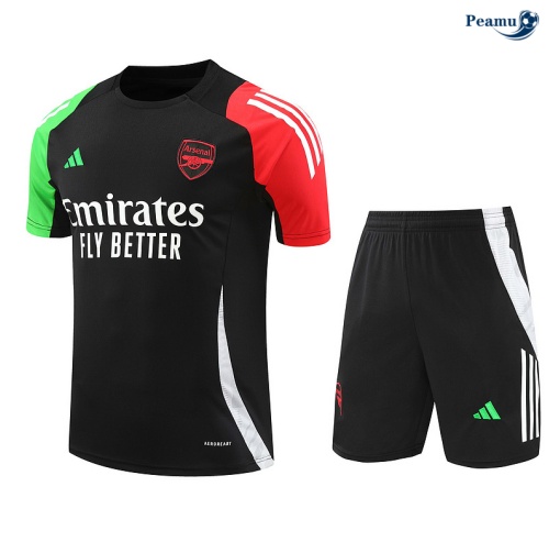 Promozionale Kit Maglia Formazione Arsenal + Pantaloncini nero 2024-2025