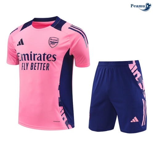 Vendere Kit Maglia Formazione Arsenal + Pantaloncini rosa 2024-2025