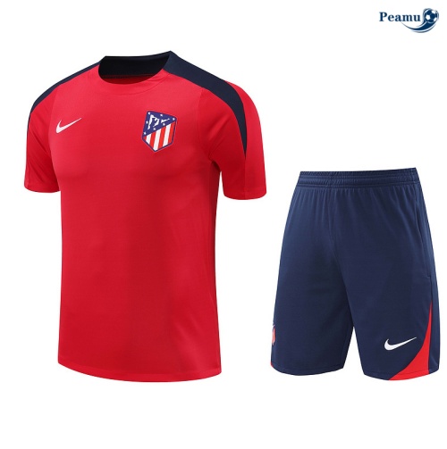 Collezione Kit Maglia Formazione Atletico Madrid + Pantaloncini rosso 2024-2025