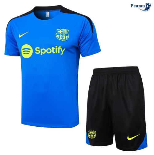 Scelta Kit Maglia Formazione Barcellona + Pantaloncini blu 2024-2025