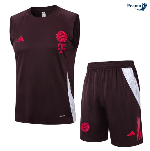 Creare Kit Maglia Formazione Bayern Monaco Canotta + Pantaloncini marrone 2024-2025