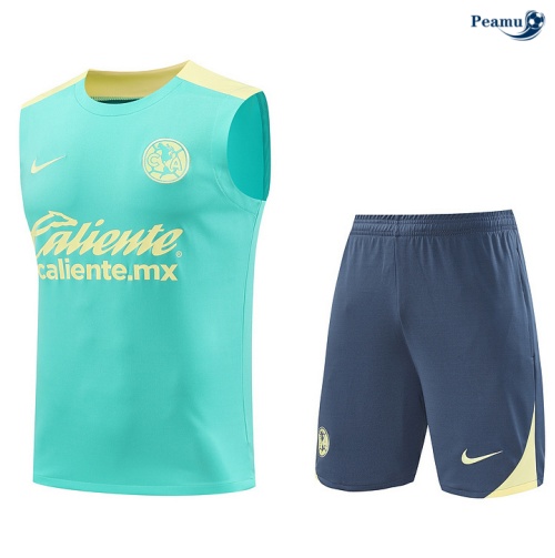 Fornire Kit Maglia Formazione CF América Canotta + Pantaloncini blu 2024-2025