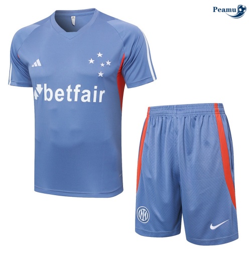 Vendita Kit Maglia Formazione Cruzeiro + Pantaloncini grigio 2024-2025