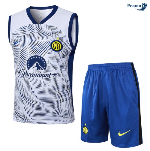 Creare Kit Maglia Formazione Inter Milan Canotta + Pantaloncini bianco 2024-2025