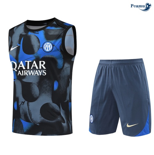 Acquistare Kit Maglia Formazione Inter Milan Canotta + Pantaloncini grigio 2024-2025