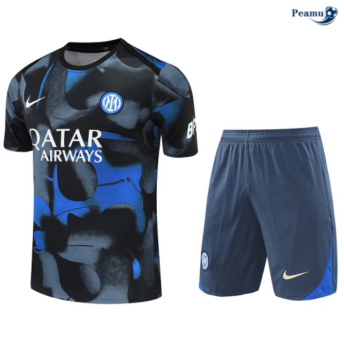 Saldi Kit Maglia Formazione Inter Milan + Pantaloncini grigio 2024-2025