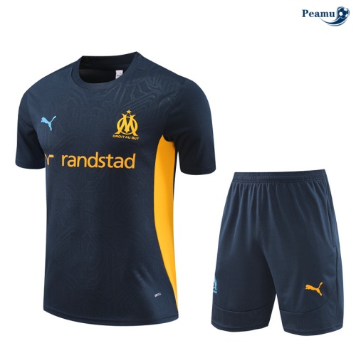 Nuovo Kit Maglia Formazione Marsiglia + Pantaloncini blu marino 2024-2025