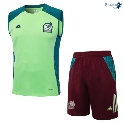 Offrire Kit Maglia Formazione Messico Canotta + Pantaloncini verde 2024-2025