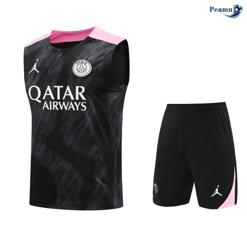 Scelta Kit Maglia Formazione PSG Canotta + Pantaloncini nero 2024-2025