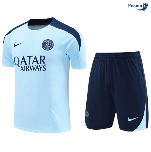 Acquista Kit Maglia Formazione PSG + Pantaloncini blu 2024-2025
