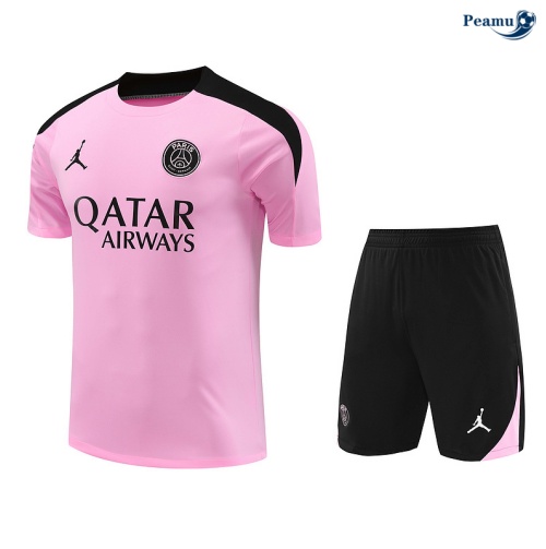 Acquistare Kit Maglia Formazione PSG + Pantaloncini rosa 2024-2025