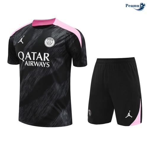Fornire Kit Maglia Formazione PSG + Pantaloncini nero 2024-2025