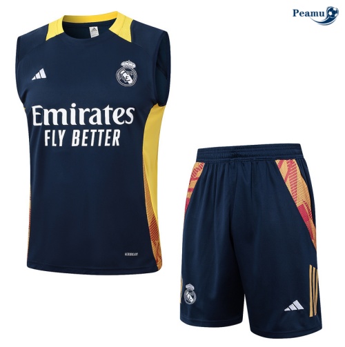Prezzo Kit Maglia Formazione Real Madrid Canotta + Pantaloncini blu marino 2024-2025