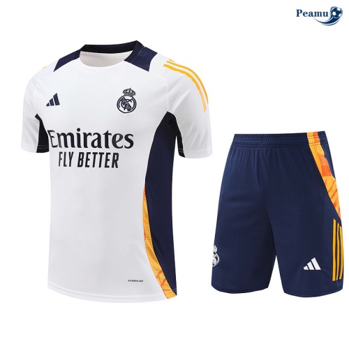 Shopping Kit Maglia Formazione Real Madrid + Pantaloncini bianco 2024-2025