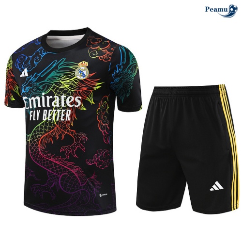 Creare Kit Maglia Formazione Real Madrid + Pantaloncini nero 2024-2025