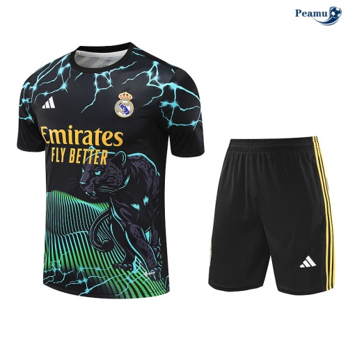 Shopping Kit Maglia Formazione Real Madrid + Pantaloncini nero 2024-2025
