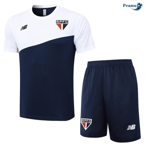Shopping Kit Maglia Formazione Sao Paulo + Pantaloncini blu 2024-2025