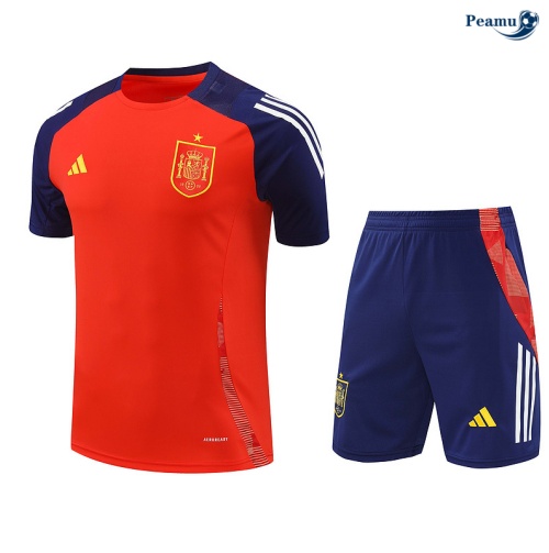 Creare Kit Maglia Formazione Spagna + Pantaloncini rosso 2024-2025