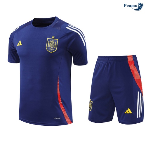 Nuove Kit Maglia Formazione Spagna + Pantaloncini blu marino 2024-2025