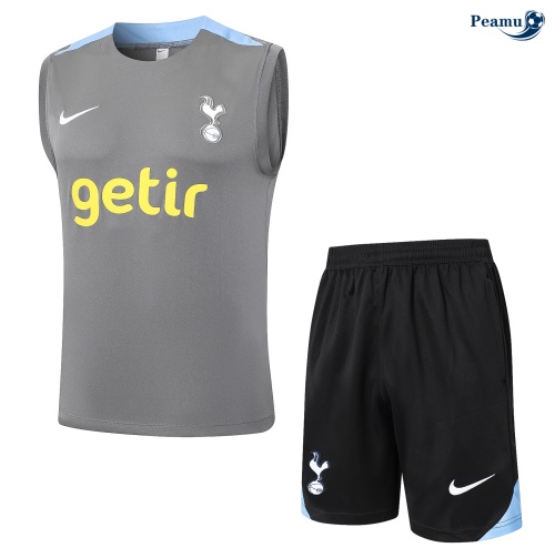 Offrire Kit Maglia Formazione Tottenham Hotspur Canotta + Pantaloncini grigio scuro 2024-2025