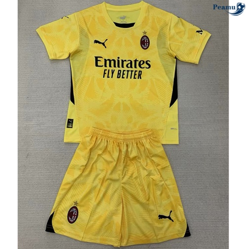 Grossista Maglia Calcio AC Milan Bambino portiere Amarillo 2024-2025