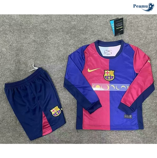 Acquistare Maglia Calcio Barcellona Bambino Prima Manica lunga 2024-2025