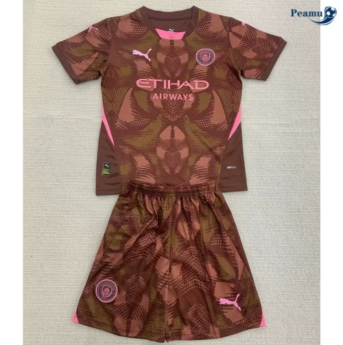 Collezione Maglia Calcio Manchester City Bambino portiere brun 2024-2025
