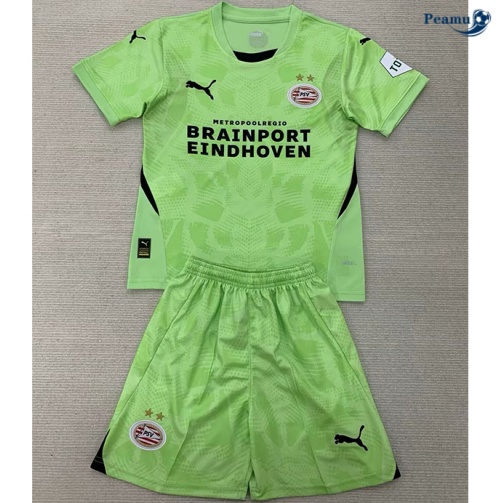 Prezzo Maglia Calcio PSV Eindhoven Bambino portiere Verde 2024-2025