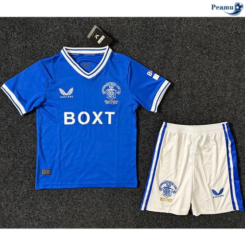 Creare Maglia Calcio Rangers FC Bambino Edizione conmemorativa 2024-2025