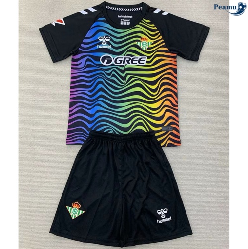 Nuovo Maglia Calcio Real Betis Bambino portiere nero 2024-2025