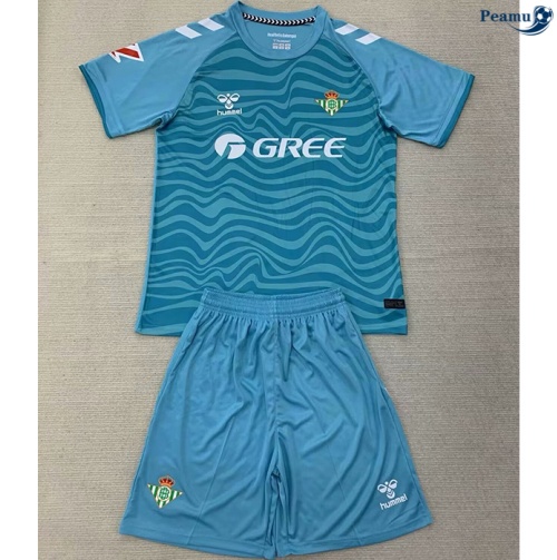 Vendita Maglia Calcio Real Betis Bambino portiere blu 2024-2025