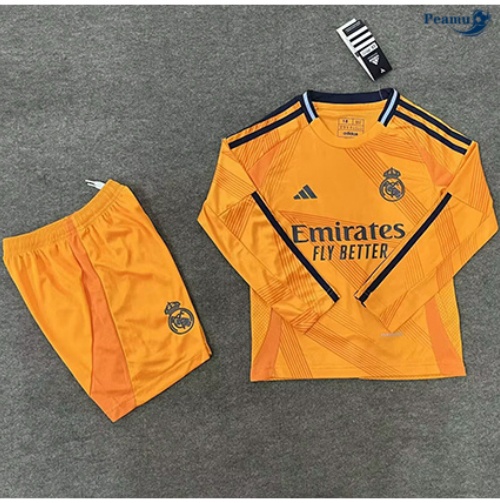 Acquista Maglia Calcio Real Madrid Bambino Seconda Manica lunga 2024-2025