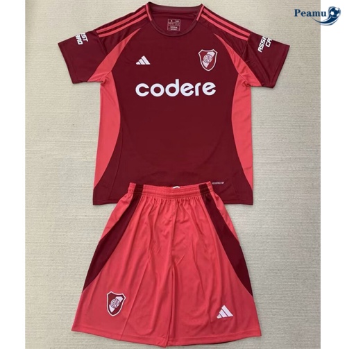 Nuovo Maglia Calcio River plate fc Bambino Seconda 2024-2025