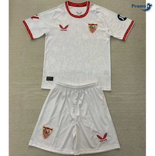 Promozionale Maglia Calcio Siviglia Bambino Prima 2024-2025