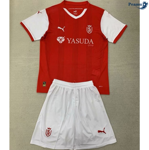 Collezione Maglia Calcio Stade Reims Bambino Prima 2024-2025