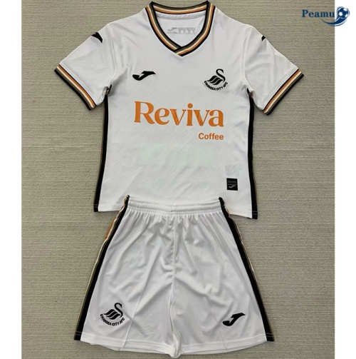 Creare Maglia Calcio Swansea City Bambino Prima 2024-2025