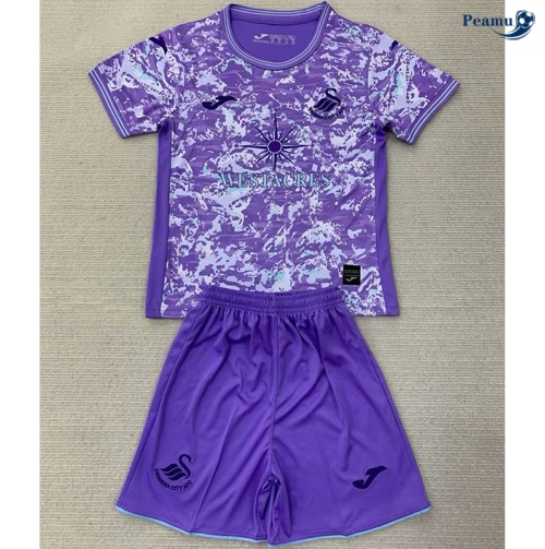 Nuove Maglia Calcio Swansea City Bambino Terza 2024-2025