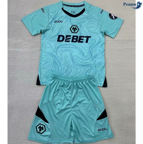 Acquistare Maglia Calcio Wolves Bambino portiere blu 2024-2025