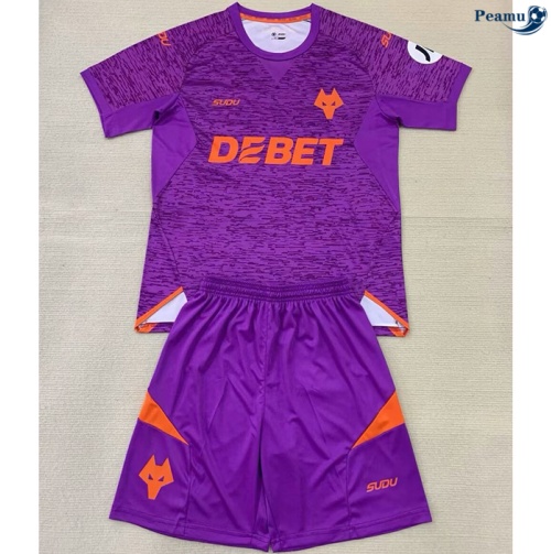 Vendere Maglia Calcio Wolves Bambino Terza 2024-2025