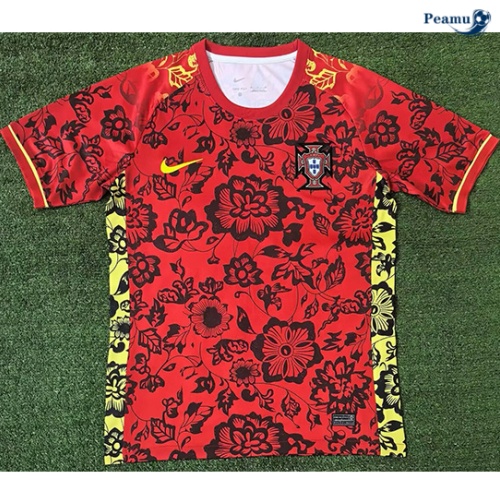 Fornire Maglia Calcio Portogallo edizione speciale rosso Flower 2024-2025