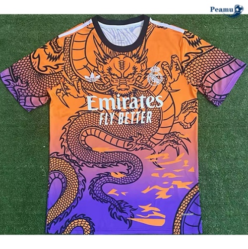 Vendere Maglia Calcio Real Madrid Training dragon colore arancione/Violeta 2024-2025