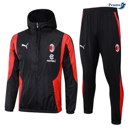Fornire Giacca A Vento AC Milan nero 2024-2025